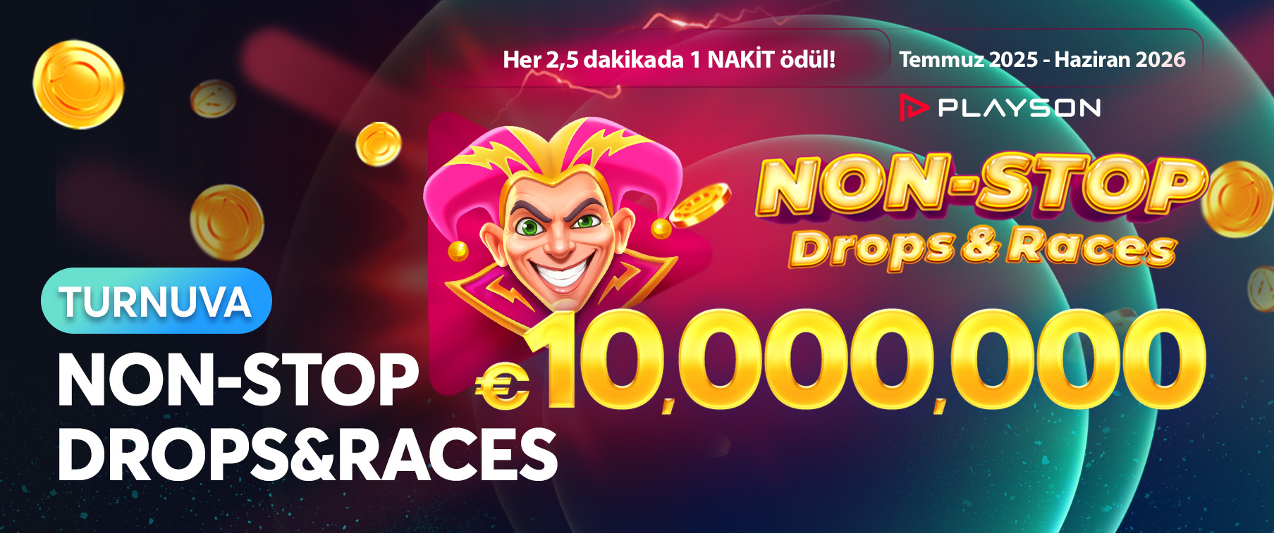 Playson Non-Stop Drop Turnuvası